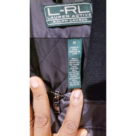 L-RL Lauren Active Ralph Lauren Size M Quilted Insulated Jacket Nylon Shell - Picture 2 of 9